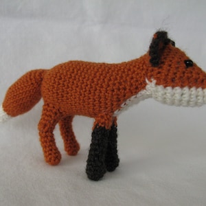 PDF crochet pattern. Fox