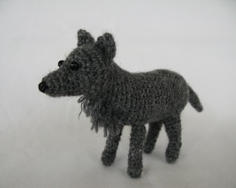 PDF crochet pattern. Wolf