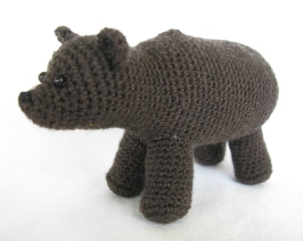 PDF crochet pattern. Bear