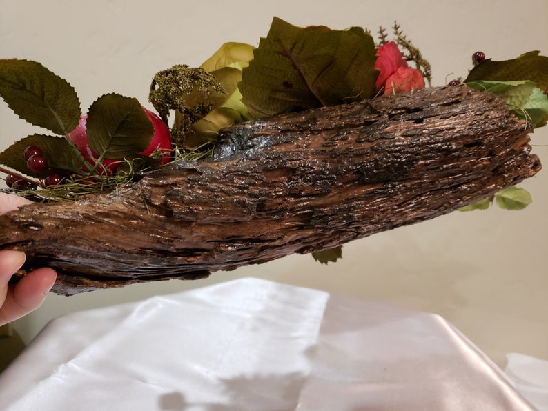 Cheerful Artificial Arrangement on Hedge Apple Wood Etsy