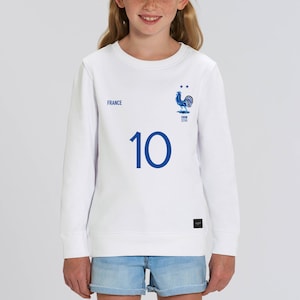 Sweat enfant équipe de France foot 2024 personnalisable junior bébé football Mbappe Benzema Griezmann Giroud image 9
