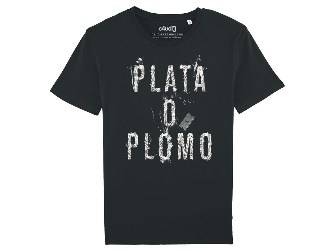 Camiseta Pablo Escobar Camisa Plata O Plomo - Lojadacamisa - Camiseta