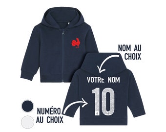 Baby zipped hoodie French rugby team 2024 customizable Dupont Ntamack jersey sweatshirt sweatshirt