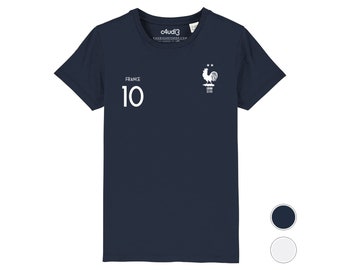 T-shirt 2 ÉTOILES 10 Mbappe | équipe de France champion football foot