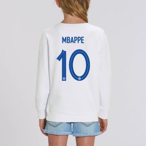 Sweat enfant équipe de France foot 2024 personnalisable junior bébé football Mbappe Benzema Griezmann Giroud image 8