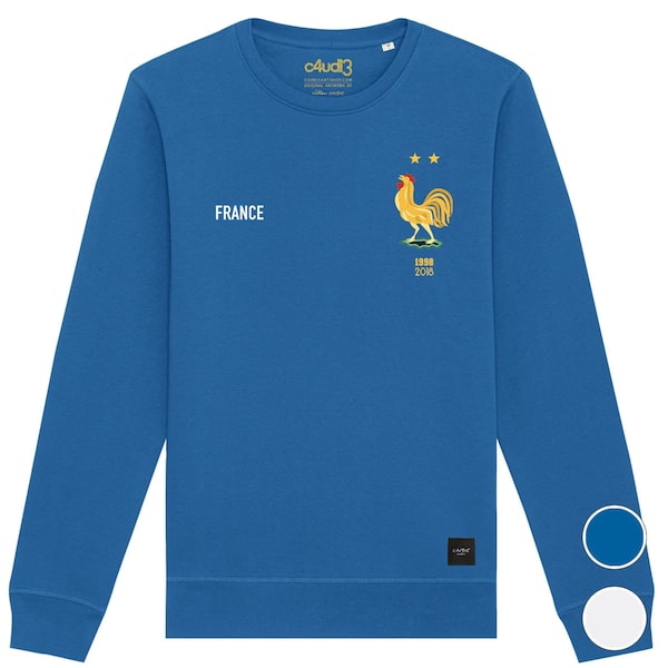 Erwachsenes Sweatshirt Französische Fußballmannschaft 2024 2025 Fußball Mbappe Benzema Griezmann Giroud