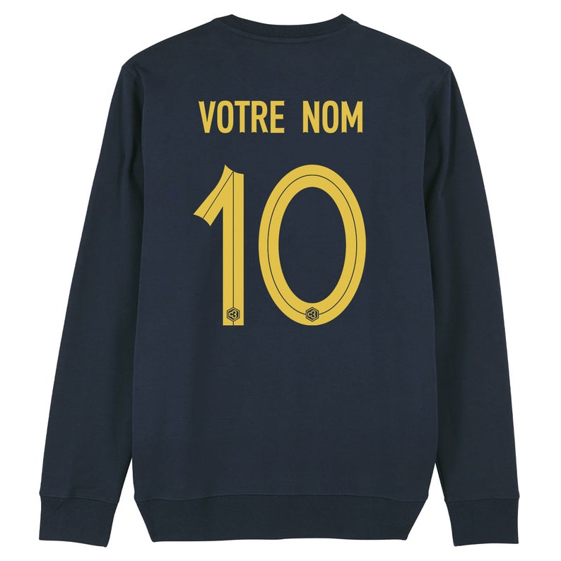 Sweat enfant équipe de France foot 2024 personnalisable junior bébé football Mbappe Benzema Griezmann Giroud image 2