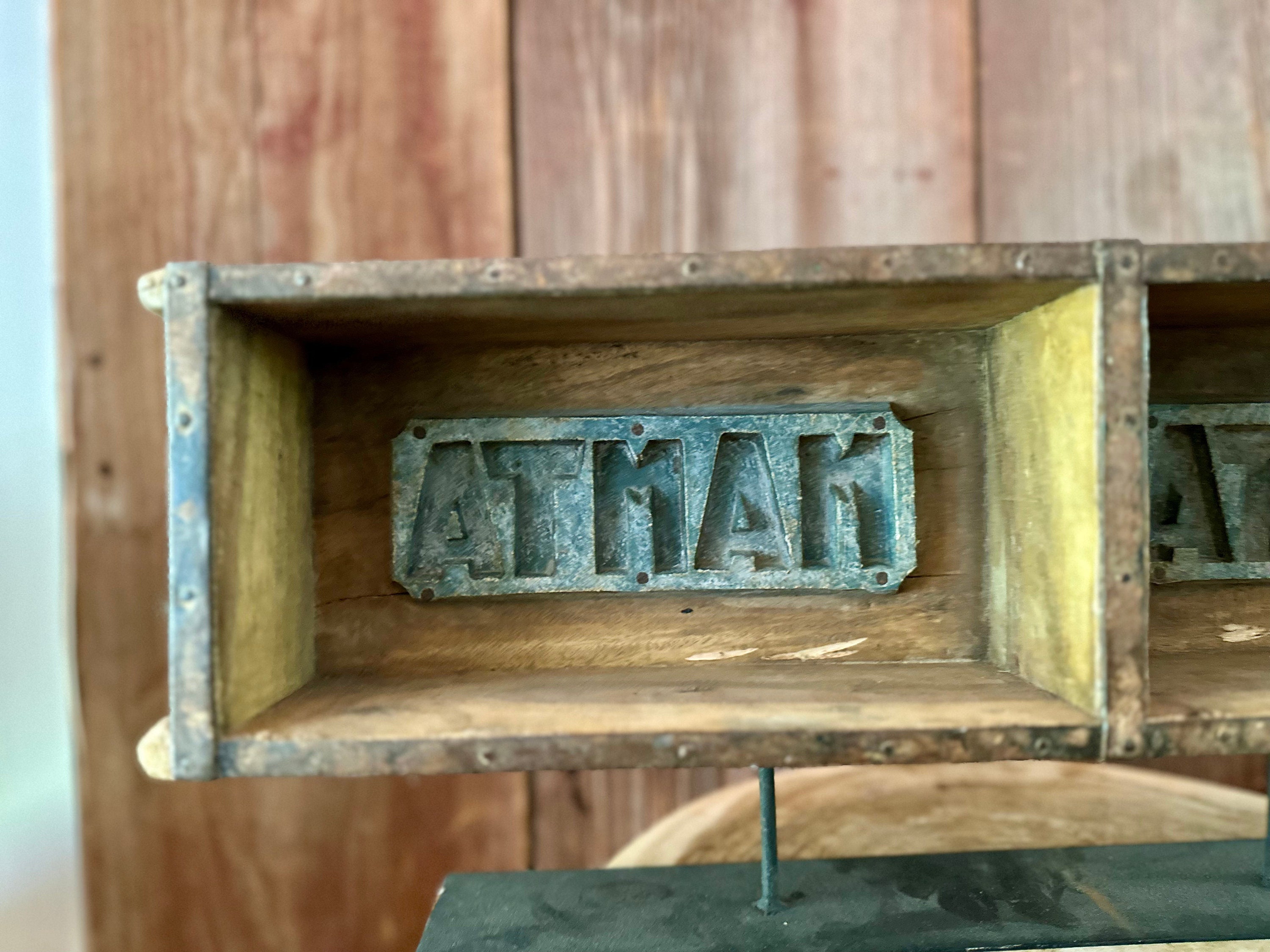 Found Wood Double Brick Mold Box - Ashley Taylor Home