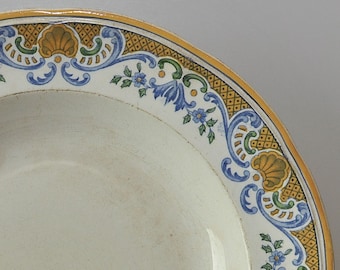 Talerz kolekcjonerski OLD ROUEN z lat 90. XIX w. - Societe Ceramique Maestricht Holland