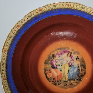 1930s Two Collectible Plates Moritz Zdekauer Czechoslovakia (Czech)