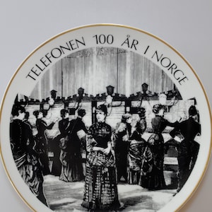 PHONE / TELEPHONE SWITCH Collectible Plate 1980