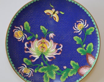 1920s Cloisonné Plate - China Ø20 cm