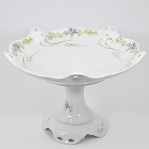 1900s VIOLA Antique Porcelain Cake/Dessert Stand Rosenthal Germany