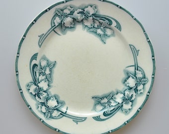 1920s  ORCHIDEE Antique Collectible Plate - Göteborgs/Rörstrand Sweden - Two plates available!