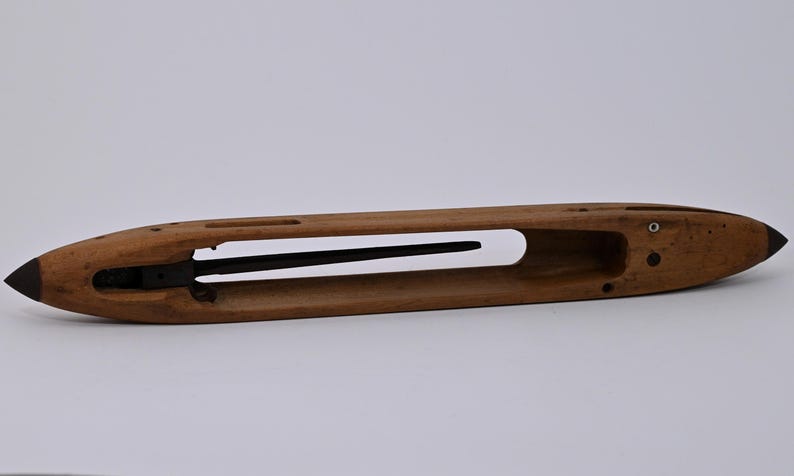 Vintage Wooden Loom Shuttle – Stick Shuttle, Metal Tipped - More shuttles added! image 6