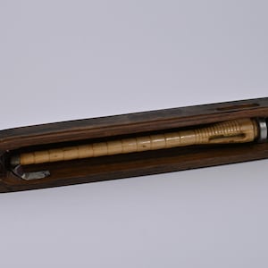 Vintage Wooden Loom Shuttle – Stick Shuttle, Metal Tipped - More shuttles added! 46 cm with pirn