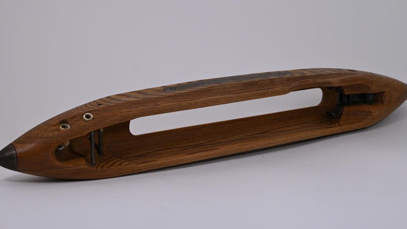 Vintage Wooden Loom Shuttle – Stick Shuttle, Metal Tipped - More shuttles added! 47 cm without pirn