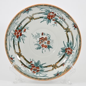1900s CERES Antique Faience Saucer Sarrequemines France