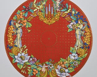 Plato cargador VERSACE ROSENTHAL Alemania / Sueño navideño Versace / ¡5 platos disponibles!