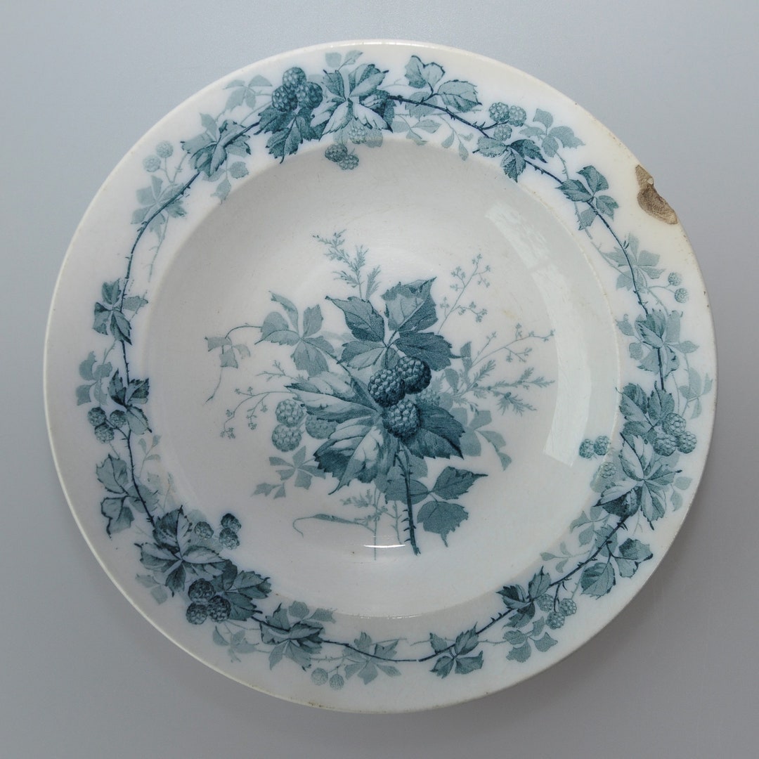 1900s BROMBEERE Villeroy  Boch Antique Collectible Plate Etsy 日本