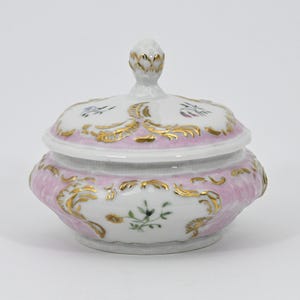 1940s SANSSOUCI Antique Porcelain Trinket Box / Jewelry Box ROSENTHAL Bavaria Germany