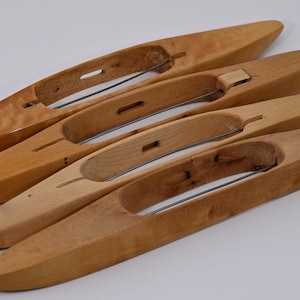 Vintage Wooden Loom Shuttle – Stick Shuttle, Metal Tipped - More shuttles added! 30 cm with pirn