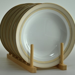 1958th 6 Deep Porcelain Plates | Serving Set of 6 Soup/Pasta Plates | Royal Copenhagen Denmark