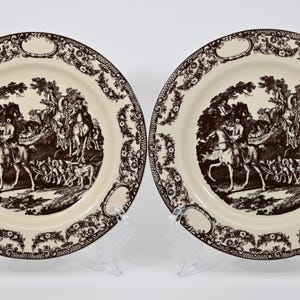 1970s RIDINGER Two Collectible Plates COLDITZ GDR
