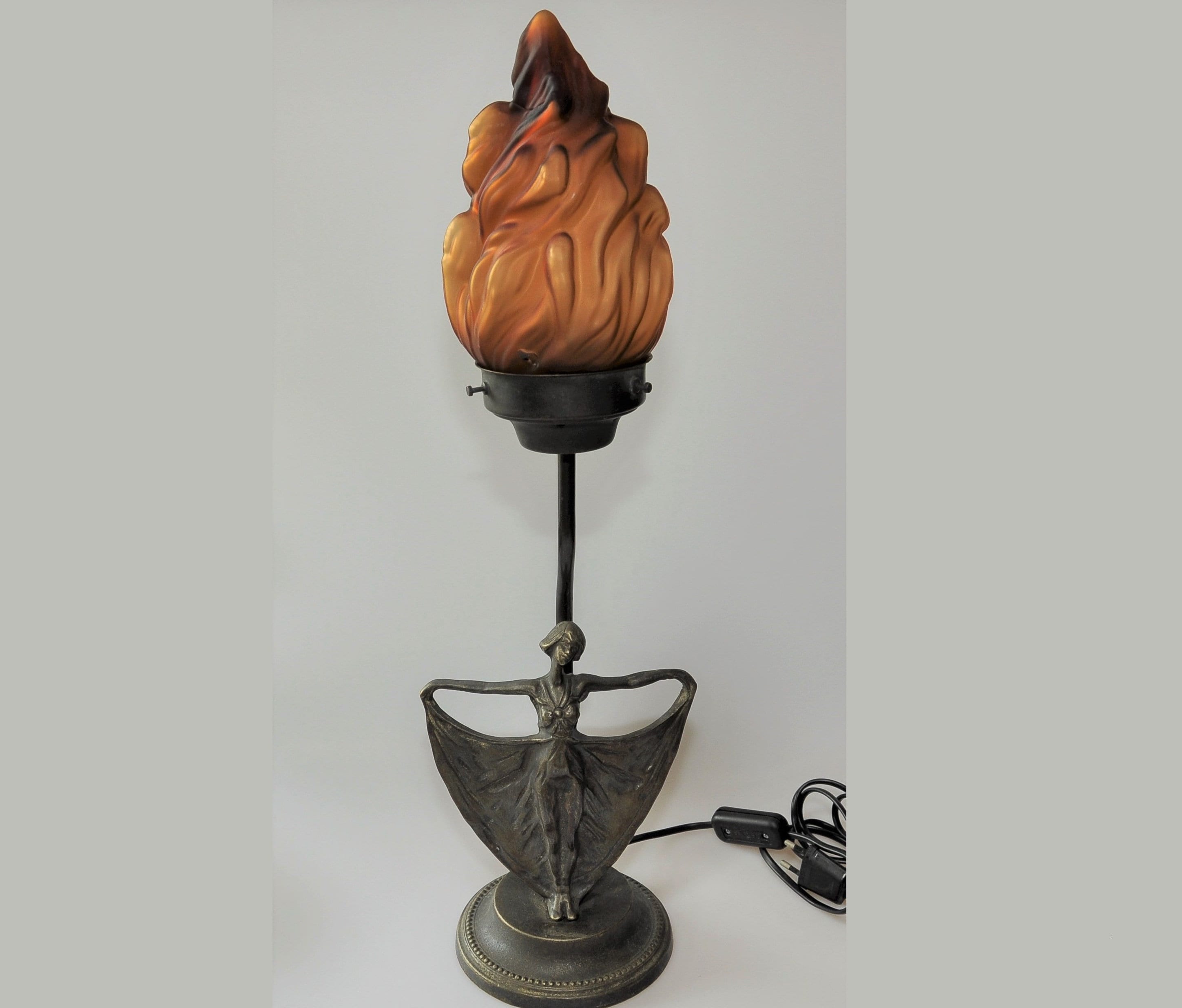 Bronze lady lamp - Etsy 日本