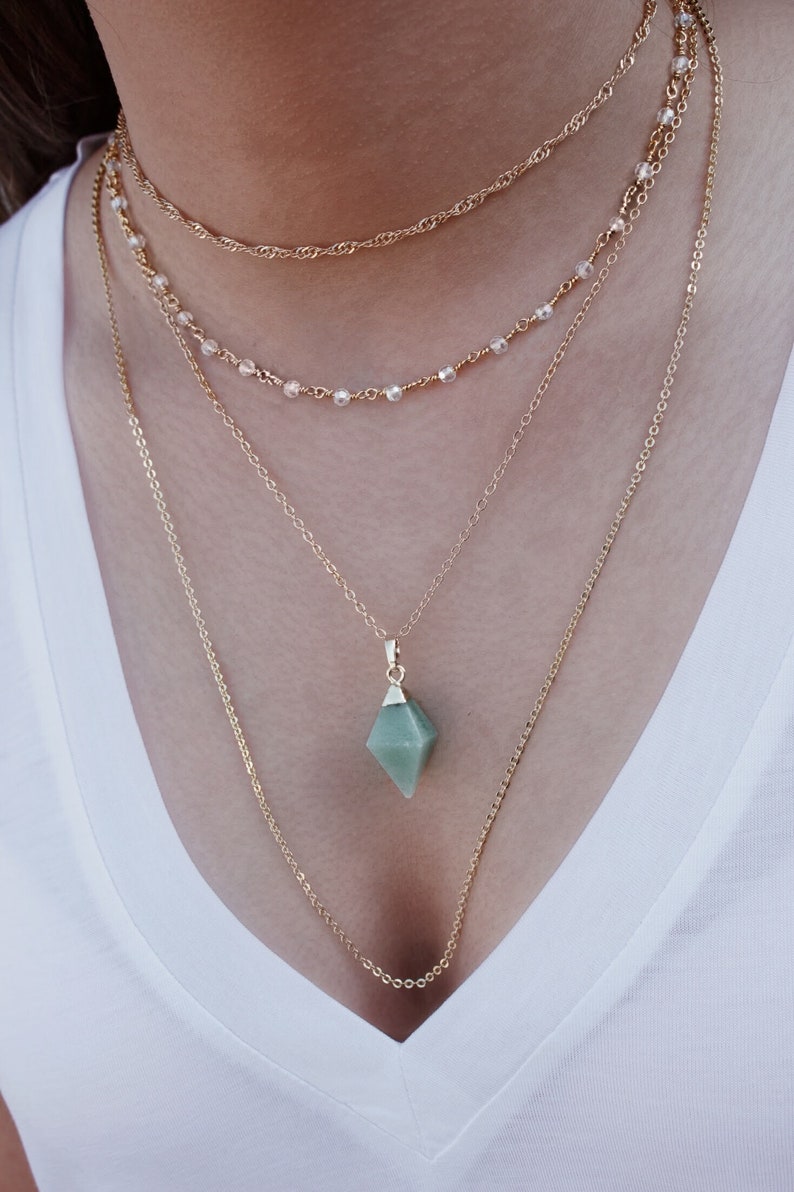 green necklace gold dipped agate pendant green agate pendant Agate necklace