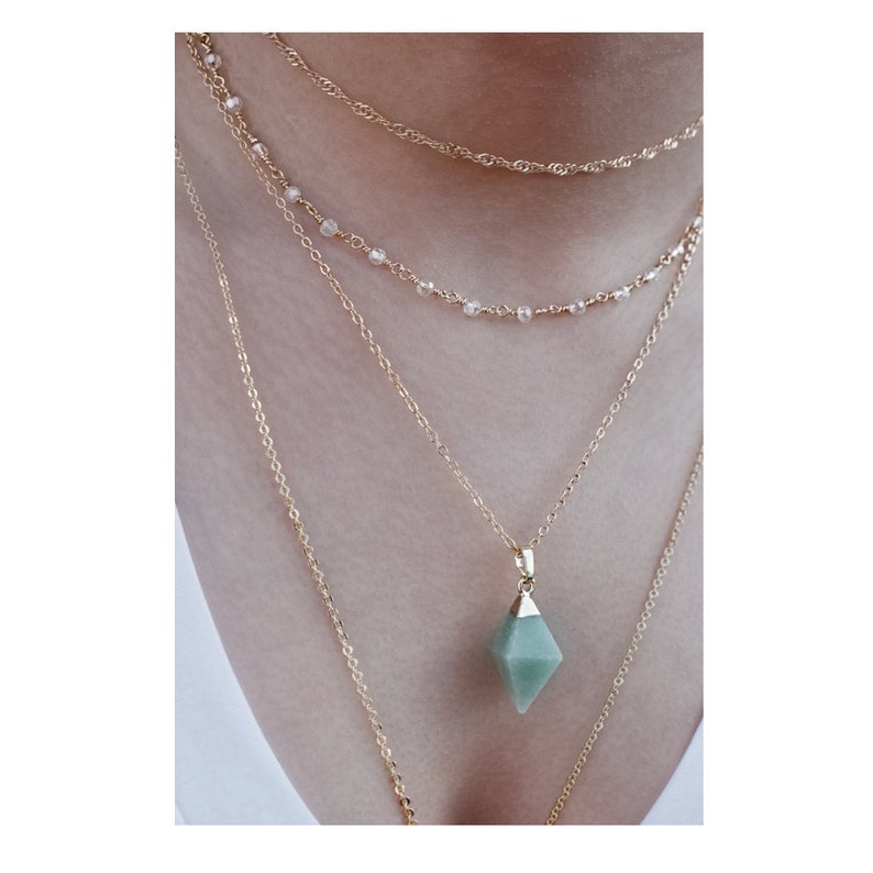 green necklace gold dipped agate pendant green agate pendant Agate necklace