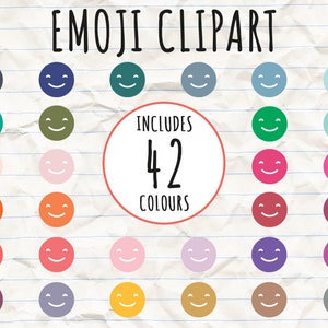 CLIPART EMOJI / Ícones digitais / Vetores de ícones / Clipart / Ícone / Álbum de recortes / Criação de cartão / Livro de recortes / Kit de álbum de recortes / Estacionário