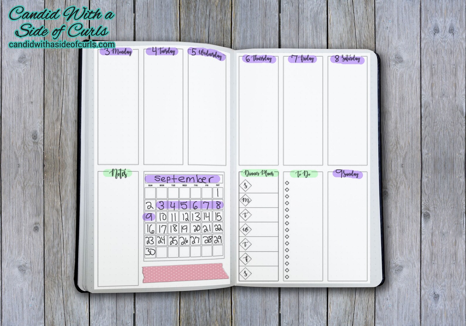Weekly Spread #1 Bullet Journal-printable Pages - Etsy