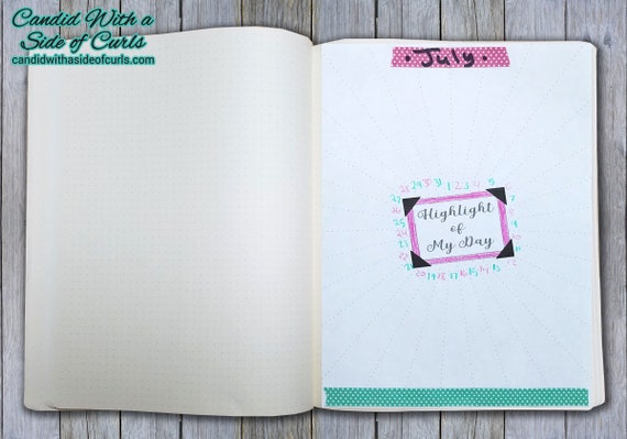 Highlight of My Day Large Bullet Journal Printable Pages