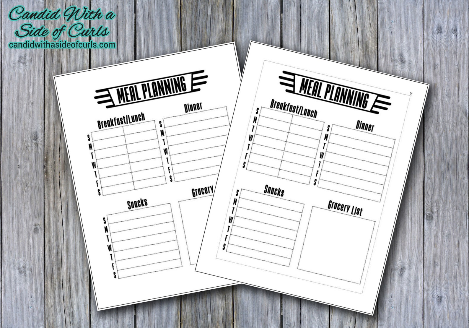 Meal Planning Bullet Journal-printable Pages - Etsy