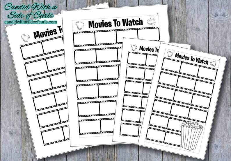 Movies to Watch Bullet Journal Printable Pages - Etsy