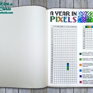 A Year in Pixels Bullet Journal-printable Pages - Etsy