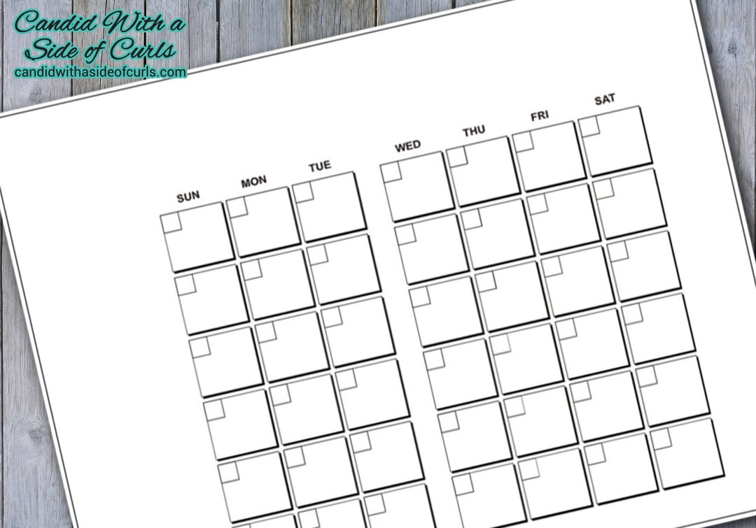 Monthly Calendar Bullet Journal-printable Pages - Etsy