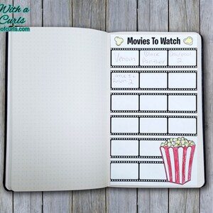 Movies to Watch Bullet Journal Printable Pages - Etsy
