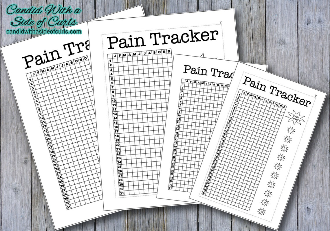 Pain Tracker Bullet Journal-printable Pages - Etsy