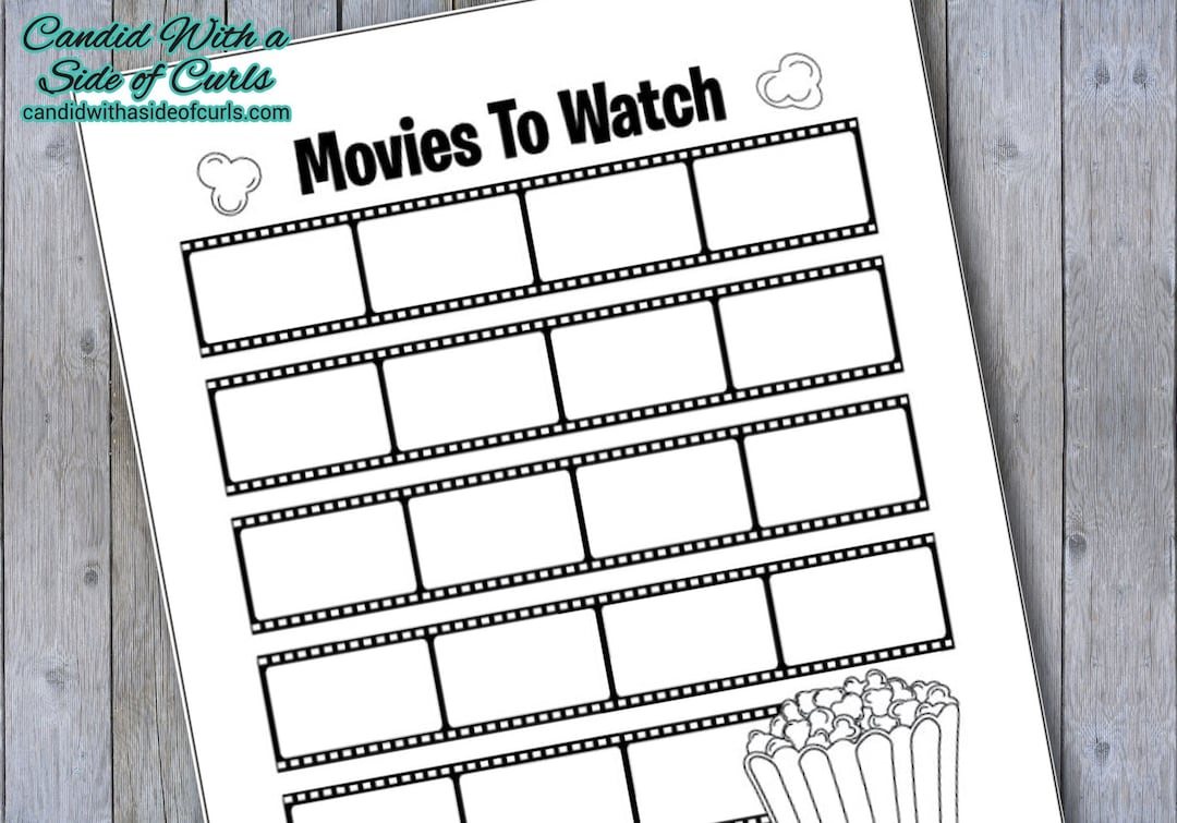 Movies to Watch Bullet Journal Printable Pages - Etsy