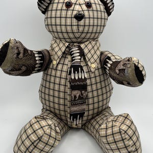Handmade Memory Bear, Custom Keepsake Teddy Bear