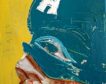 Capitán América - Acrílico sobre lienzo 8x10in