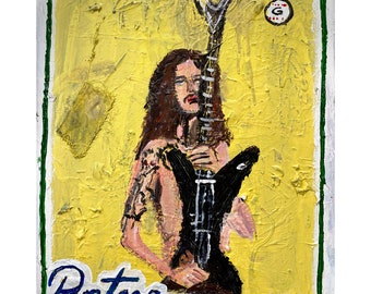 Dimebag Darrell - Acrylic on Canvas 16x20in