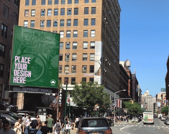 Iconic Nyc Soho Billboard Mockup Psd Mockups