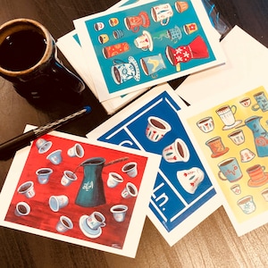 Coffee postcards