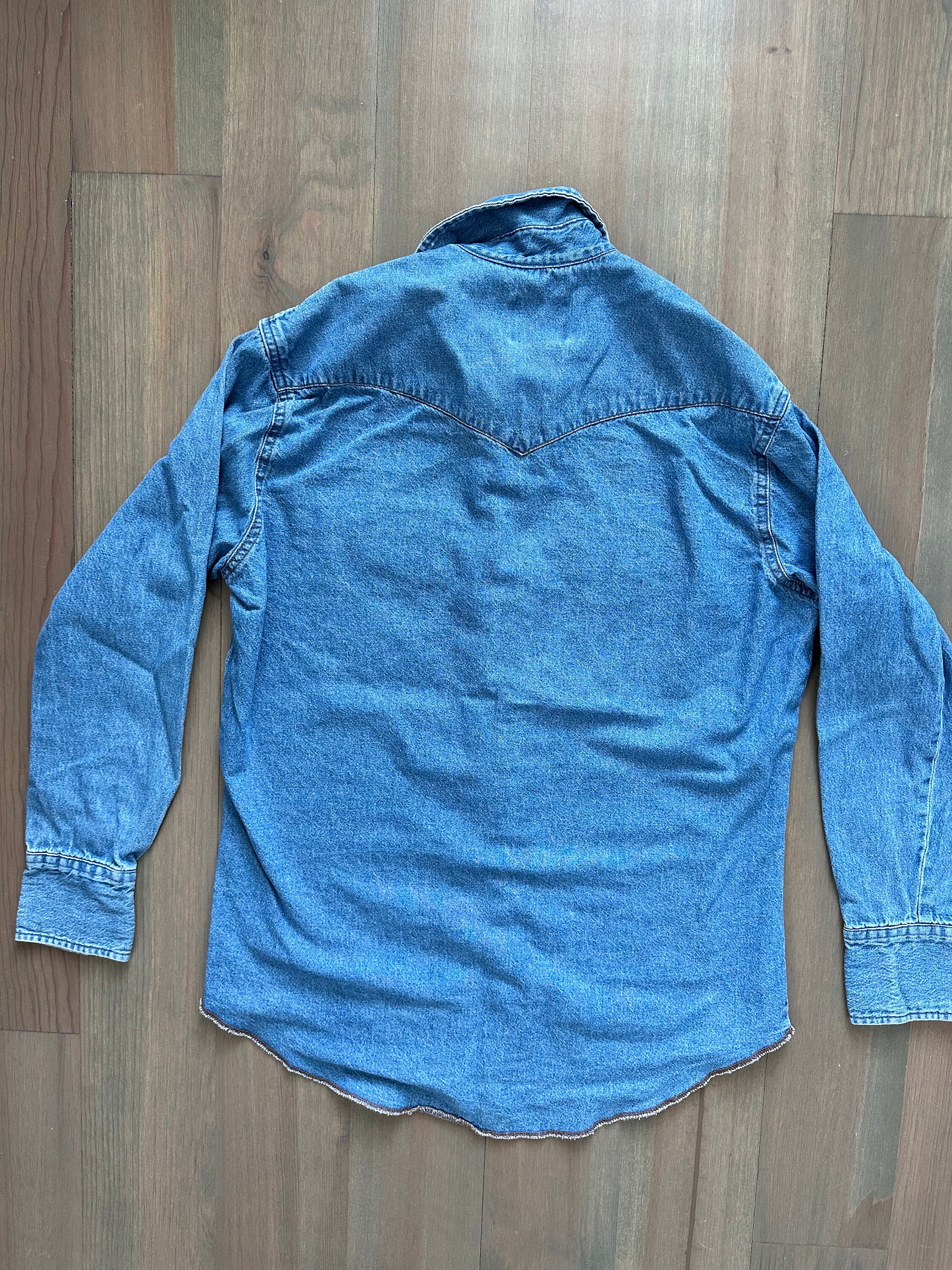 Liverpool Pearl Snap Denim Shirt
