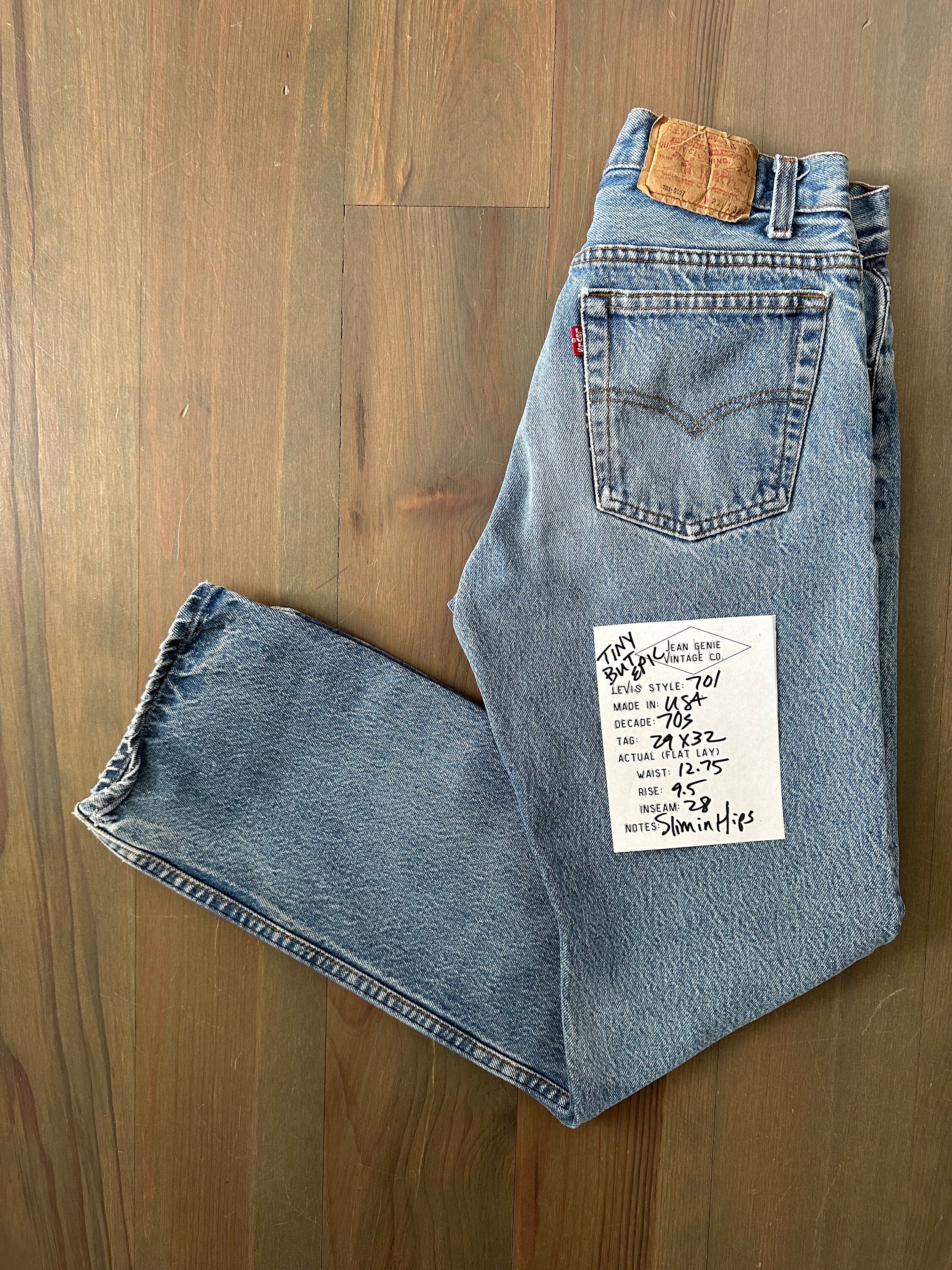 くぅにん　Levi's w701xx 29/32 Vintage 1970s Levi's USA 701 Tag 29x32 Actual 25x28 - Etsy