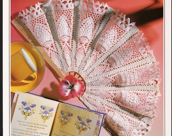 Vintage Crochet French Quarter Folding Fan Pattern (PDF Download)