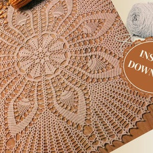 Cornelia Mat - Vintage Crochet Patterns - Instant Download - PDF Pattern - Written Instructions and Diagram